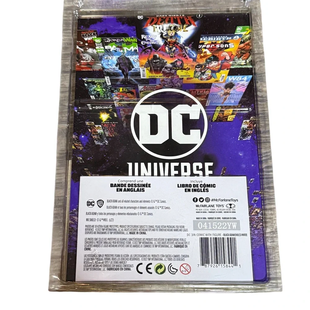 DC Page Punchers Black Adam Action‎ Figure with Comic Book Endless Winter